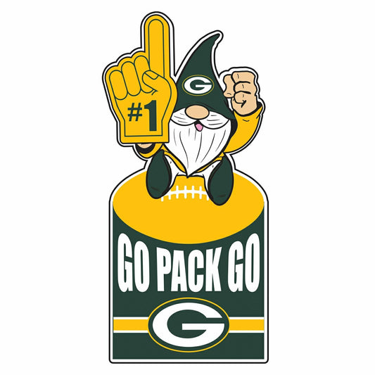 Team Sports America Trending - Green Bay Packers Gnome Metal Sign 10"L x 30"H