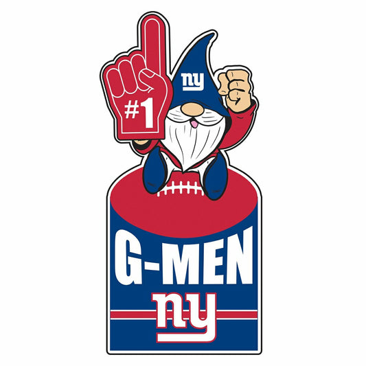 Team Sports America Recommended - New York Giants Gnome Metal Sign 10"L x 30"H
