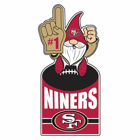 Team Sports America Classic - San Francisco 49ers Gnome Metal Sign 10"L x 30"H
