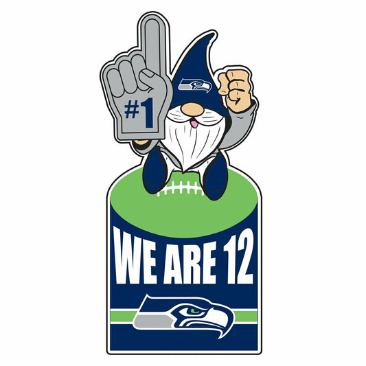 Team Sports America Essential - Seattle Seahawks Gnome Metal Sign 10"L x 30"H