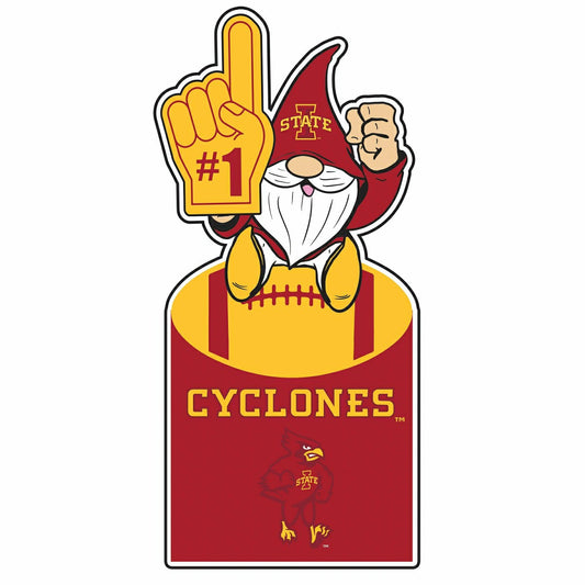 Team Sports America Recommended - Iowa State University Gnome Metal Sign 10"L x 30"H