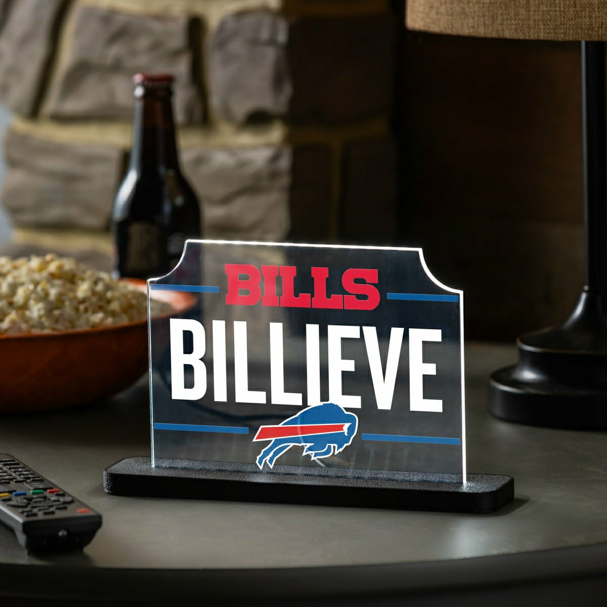 Team Sports America Classic - Buffalo Bills NFL Football Rectangle Desklite LED Decor