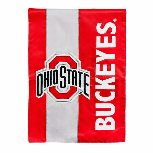Team Sports America Everyday - Ohio State University Embellished Garden Flag