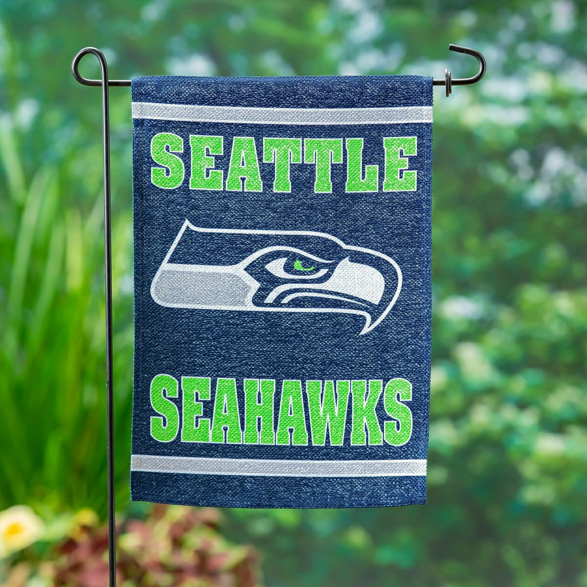 Team Sports America Recommended - Embossed Suede Flag, GDN Size, Seattle Seahawks