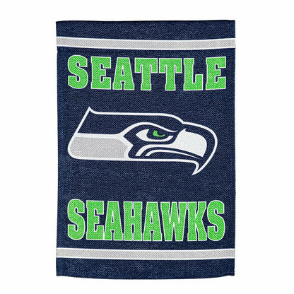 Team Sports America Recommended - Embossed Suede Flag, GDN Size, Seattle Seahawks