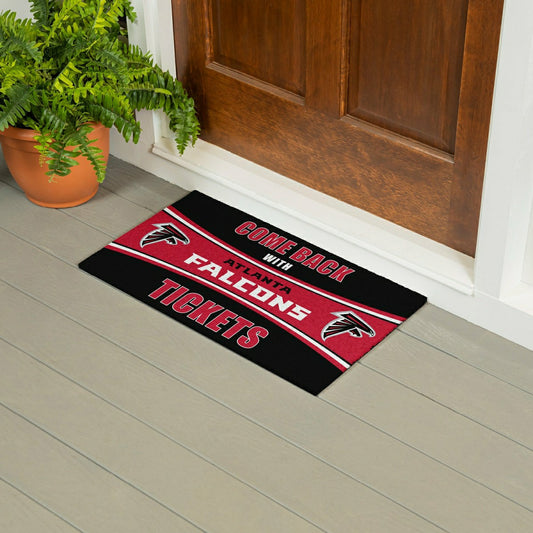 Team Sports America Everyday - 28" x 16" PVC Trapper Mat, Come Back with Tickets, Atlanta Falcons
