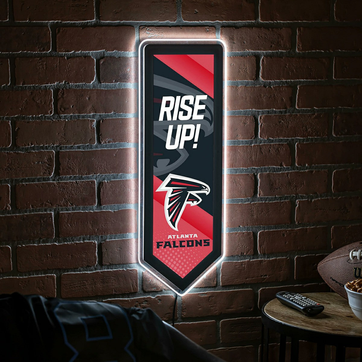 Team Sports America Everyday - LED Wall Decor, Pennant, Atlanta Falcons