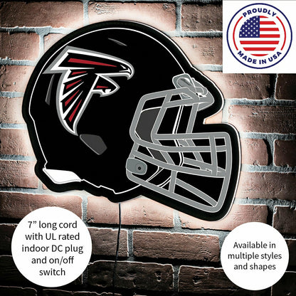 Team Sports America Value - LED Wall Decor, Helmet, Atlanta Falcons