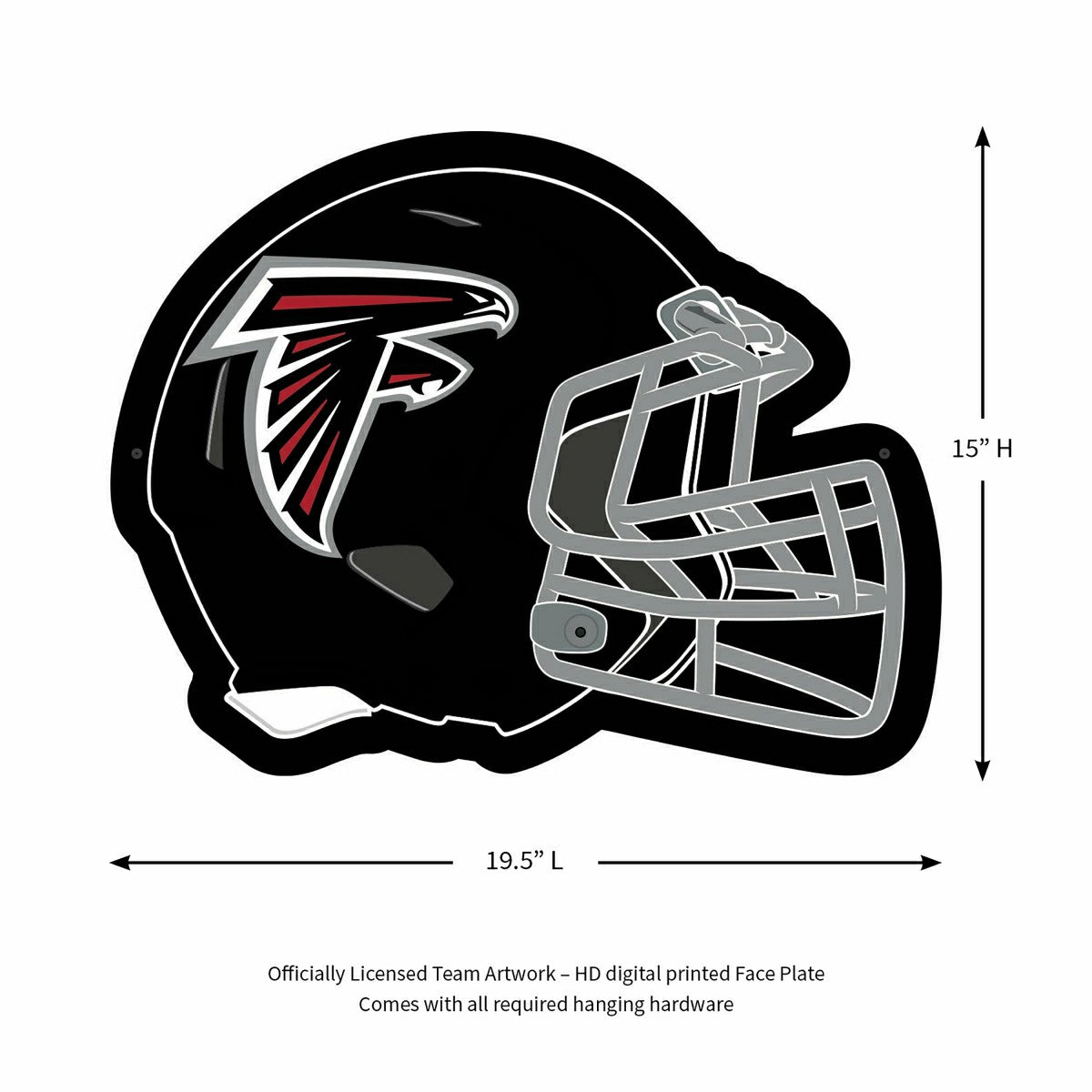 Team Sports America Value - LED Wall Decor, Helmet, Atlanta Falcons