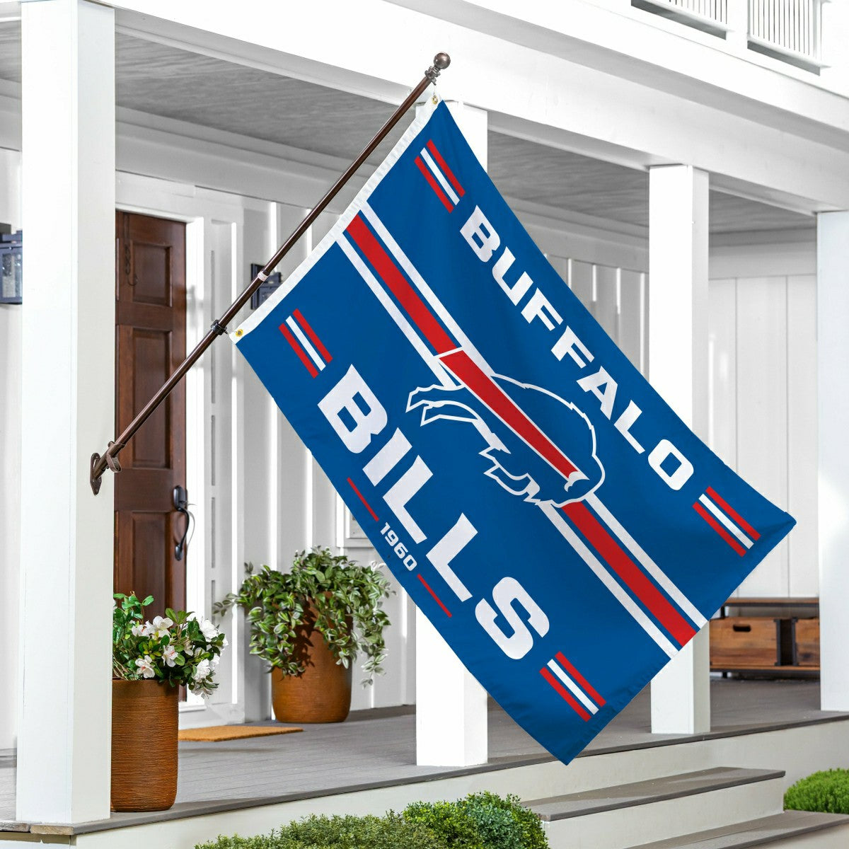 Team Sports America Value - Buffalo Bills Single Sided Estate Flag with 2 Grommets, 3'x5'
