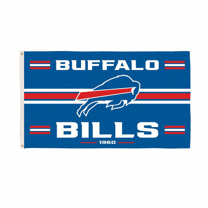 Team Sports America Value - Buffalo Bills Single Sided Estate Flag with 2 Grommets, 3'x5'