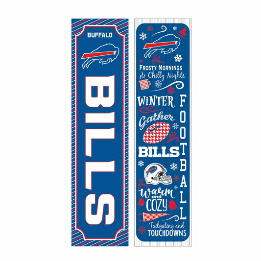 Team Sports America Best Seller - Buffalo Bills 46" Double Sided Leaner, Winter Seasonal