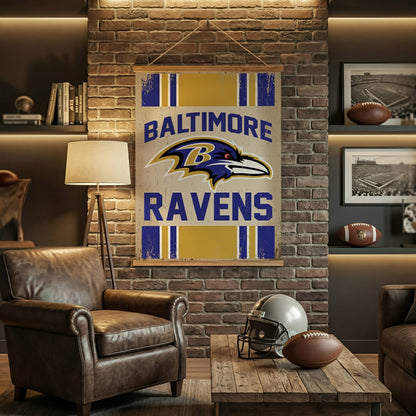 Team Sports America Everyday - Baltimore Ravens, Canvas Wall Tapestry, Large, 54x36