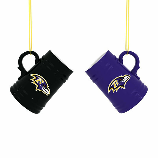 Team Sports America Signature - Baltimore Ravens Ceramic Mini Stein, 3oz, set of 2