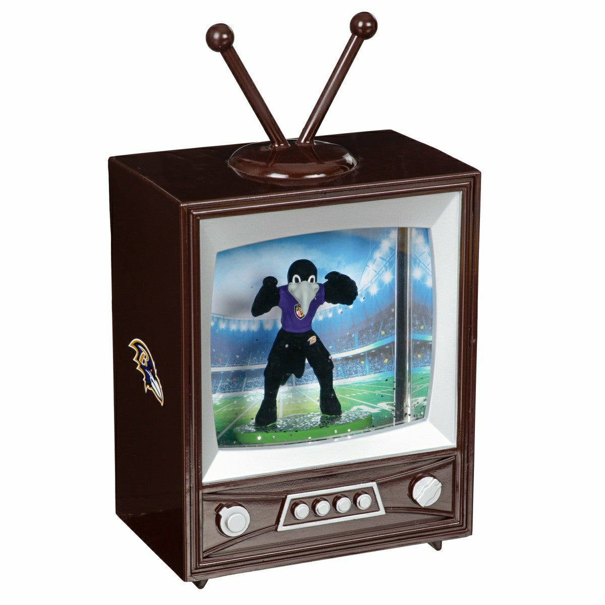 Team Sports America Classic - Baltimore Ravens Vintage TV Water Lantern