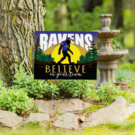 Team Sports America Everyday - Baltimore Ravens Yard Sign, Bigfoot