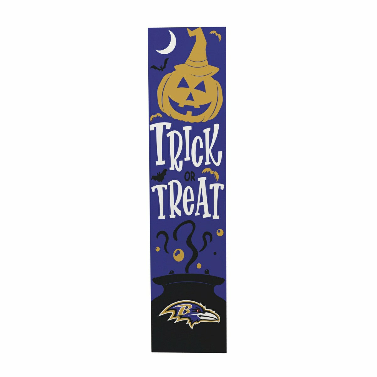 Team Sports America Exclusive - 47" Double Sided Leaner, Baltimore Ravens, Halloween
