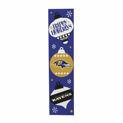 Team Sports America Classic - 47" Double Sided Leaner, Baltimore Ravens, Christmas