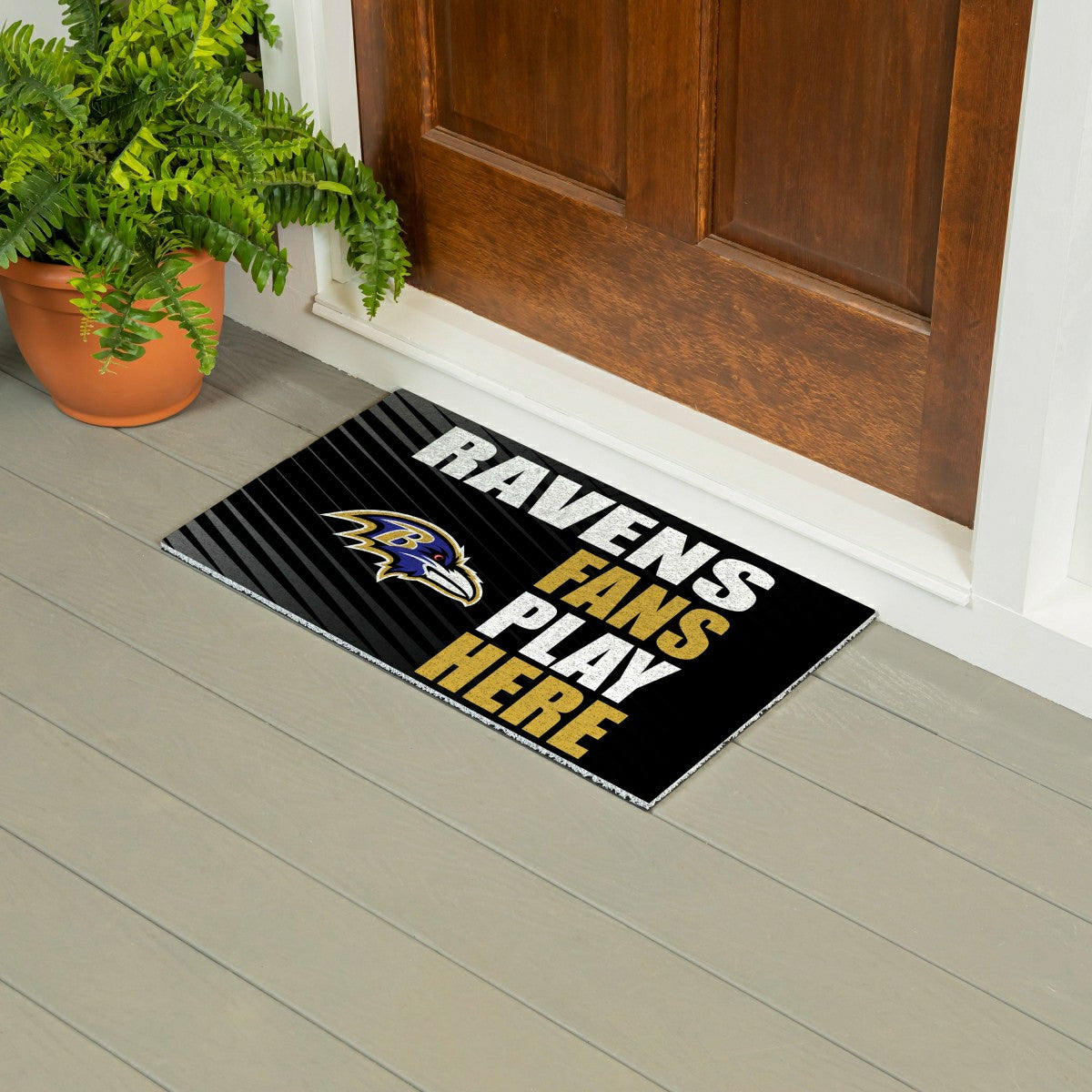 Team Sports America Trending - Baltimore Ravens Fan Mat, 28"x16"