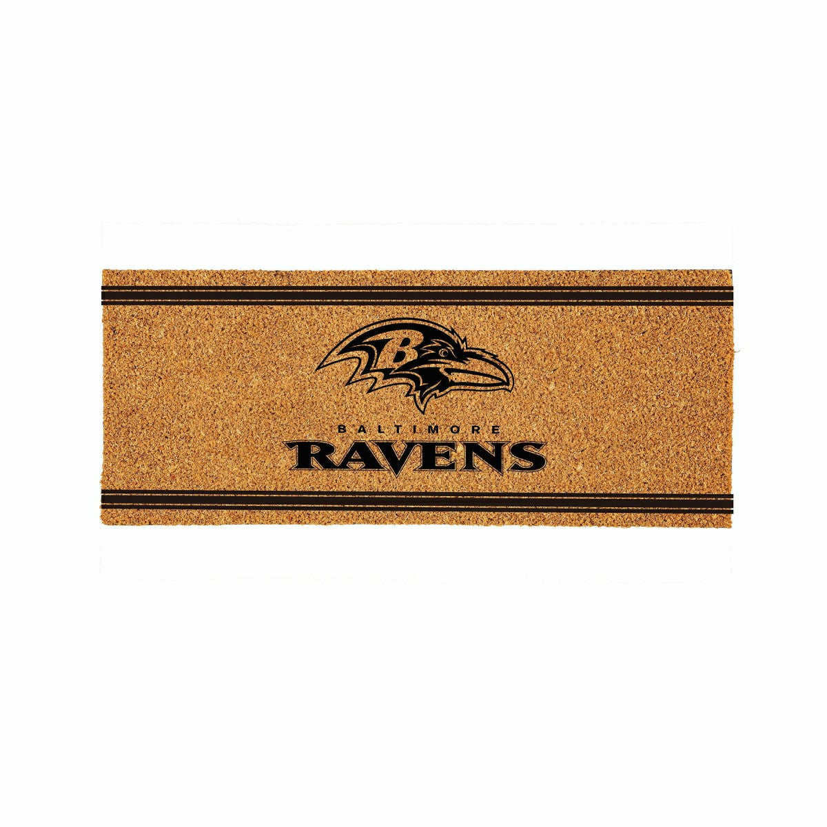 Team Sports America Signature - Baltimore Ravens Extra Large One Color Coir Mat, 60"x24"