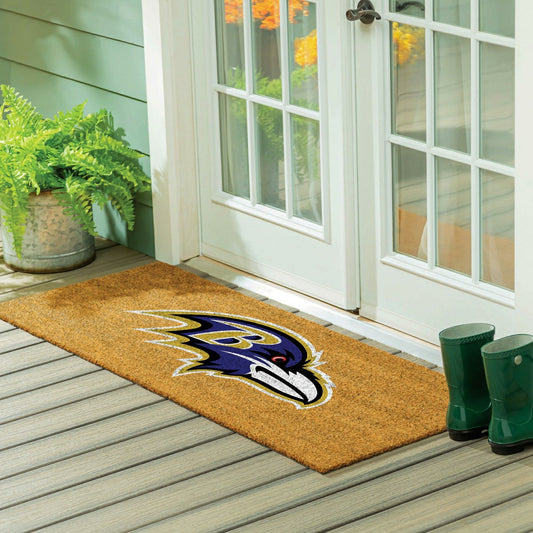 Team Sports America Classic - Baltimore Ravens Extra Large Full Color Coir Mat, 60"x24"