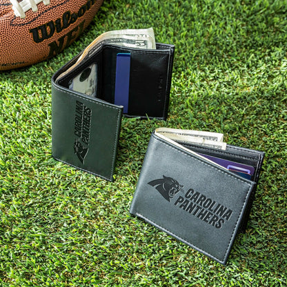 Team Sports America Classic - Carolina Panthers, Bi-Fold and Tri-Fold Wallet Gift Set, Black