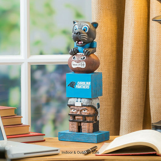 Team Sports America Essential - Carolina Panthers Tiki Team Totem Garden Statue