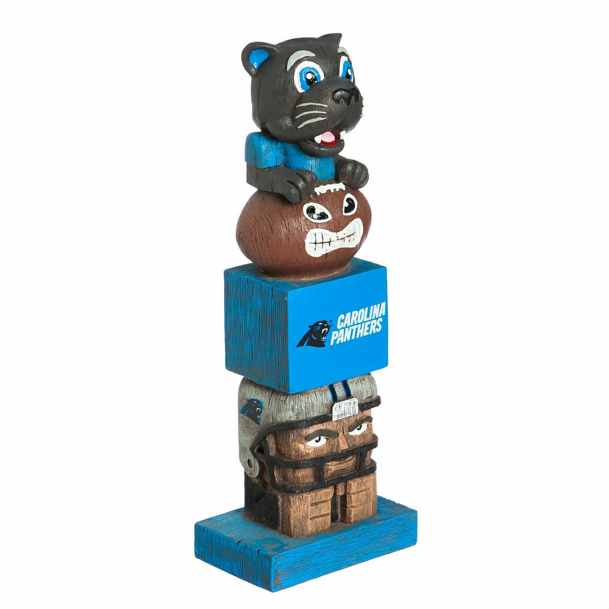Team Sports America Essential - Carolina Panthers Tiki Team Totem Garden Statue