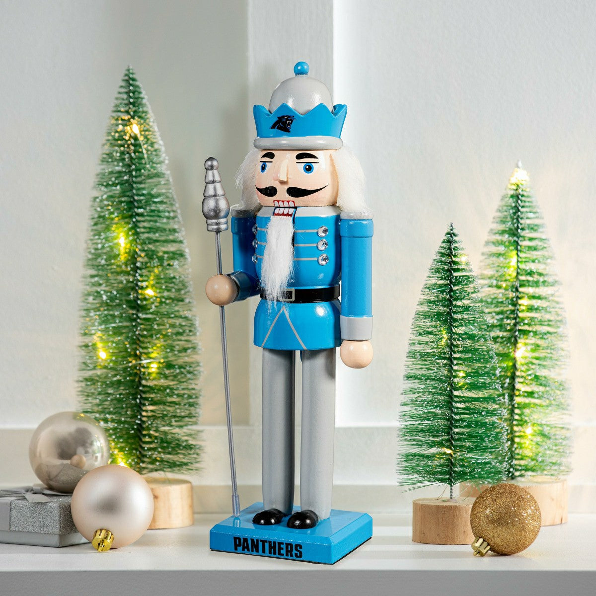 Team Sports America Everyday - Nutcracker Statue, Carolina Panthers