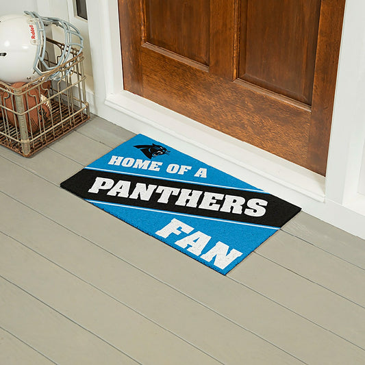 Team Sports America Essential - Carolina Panthers, PVC Mat COLOR, Home of a Fan