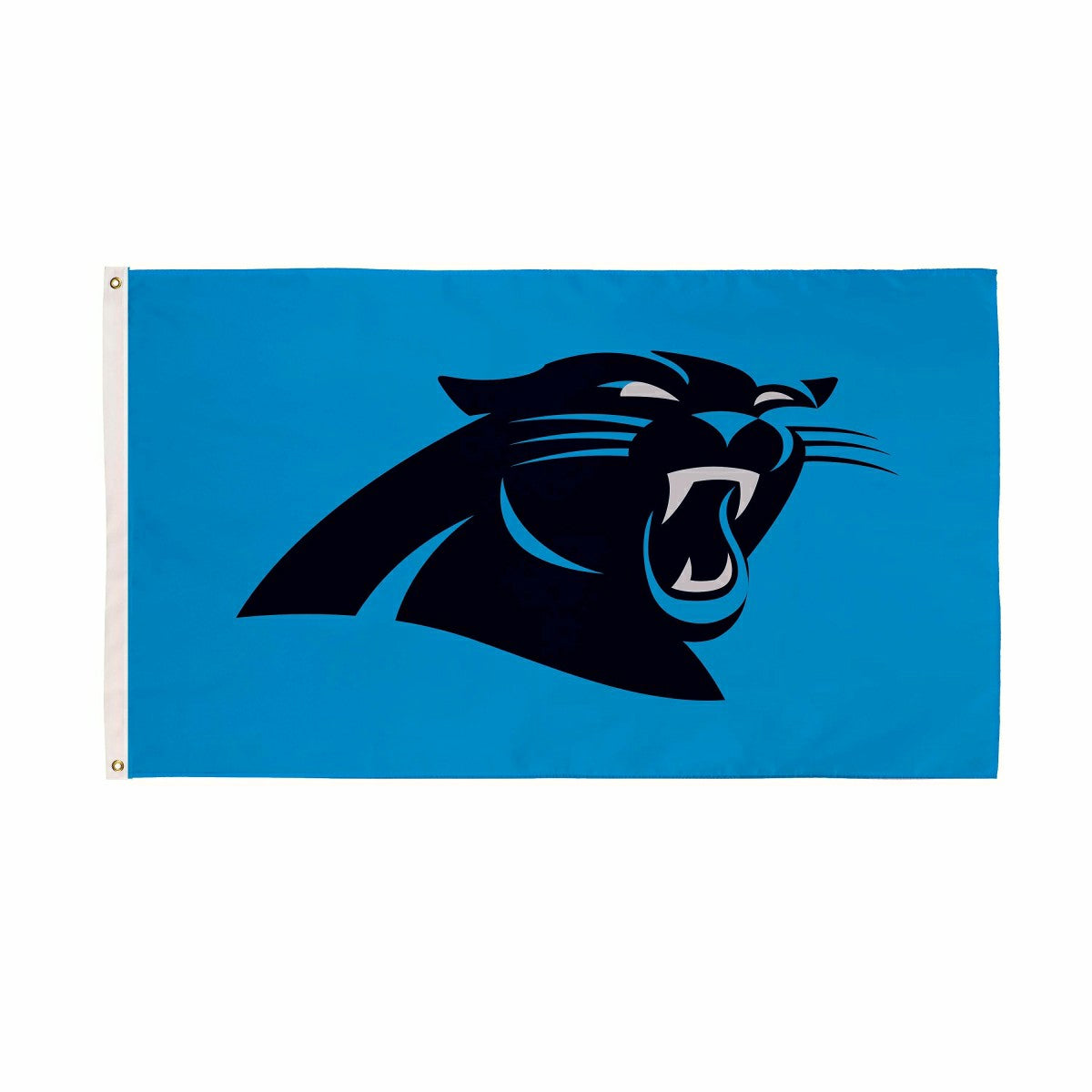 Team Sports America Recommended - Carolina Panthers Single Sided Flag w/ 2 Grommets, 3'x5'
