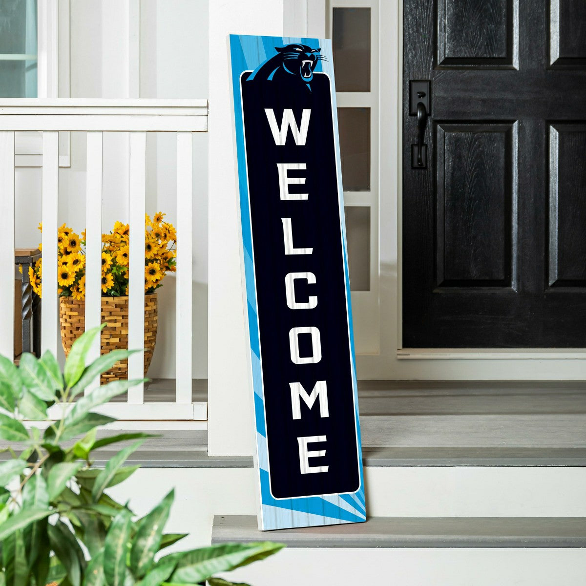 Team Sports America Value - Carolina Panthers Summer Seasonal Single Sided Large Leaner, 46"