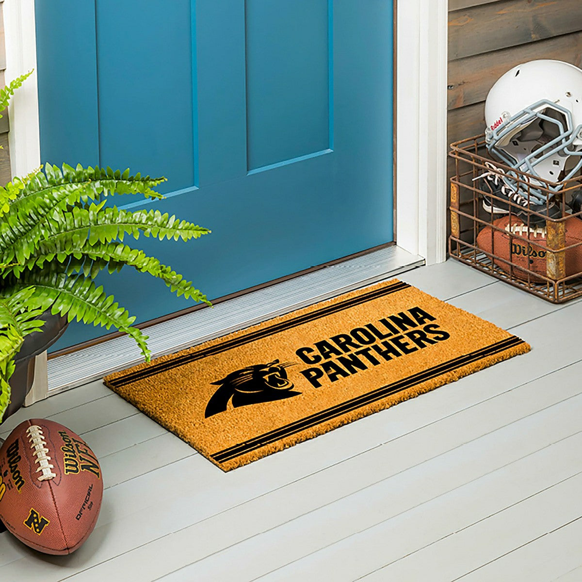 Team Sports America Signature - Carolina Panthers, Coir Mat 1C