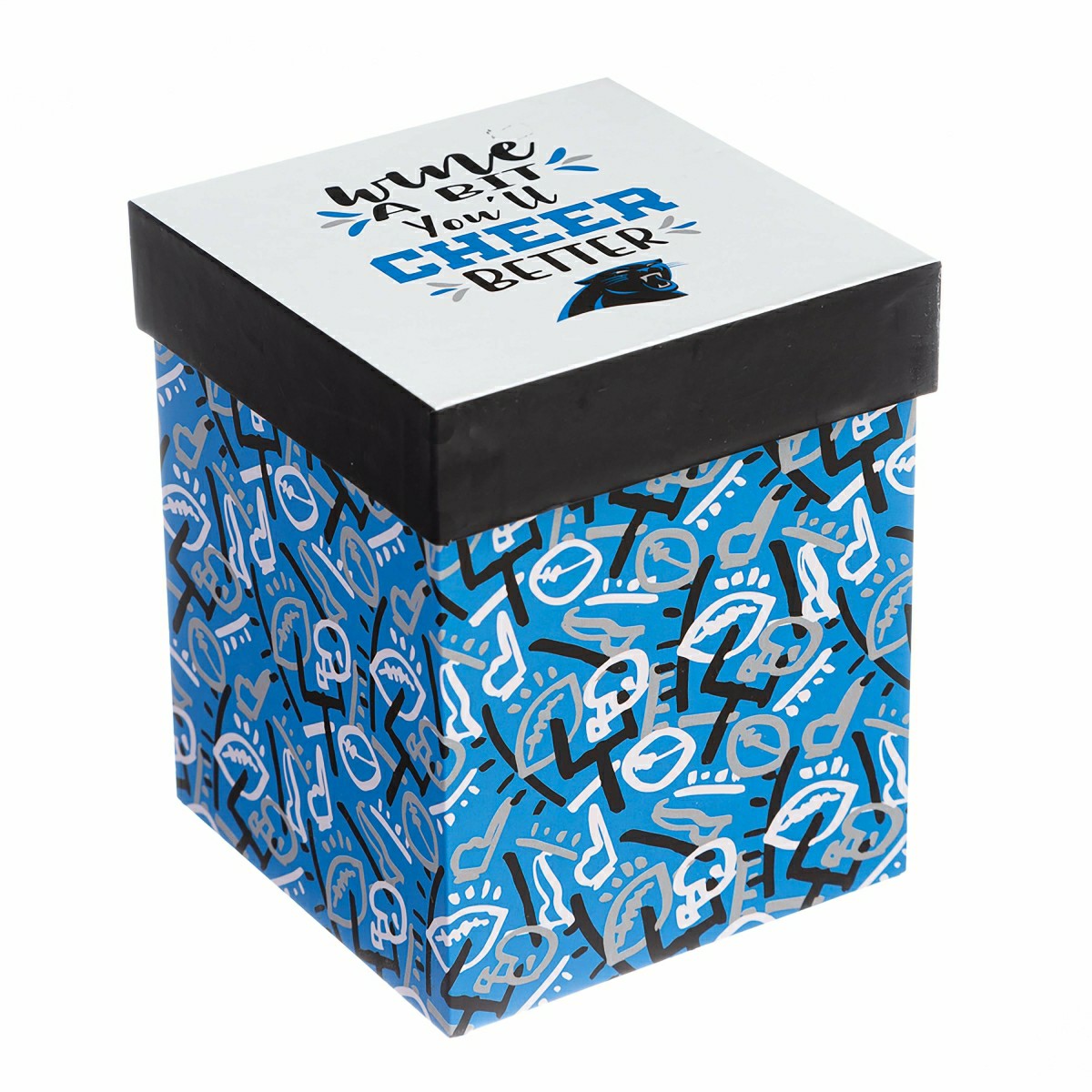 Team Sports America Essential - Carolina Panthers, 17oz Boxed Stemless Wine