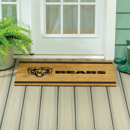 Team Sports America Best Seller - Chicago Bears Large One Color Coir Mat, 36"x24"