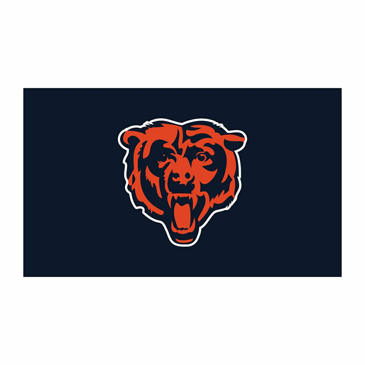 Team Sports America Signature - Full Color PVC Mat, 16" x 28", Chicago Bears