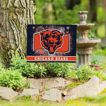 Team Sports America Classic - Chicago Bears Yard Sign, Patriotic