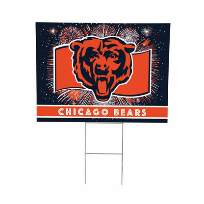 Team Sports America Classic - Chicago Bears Yard Sign, Patriotic