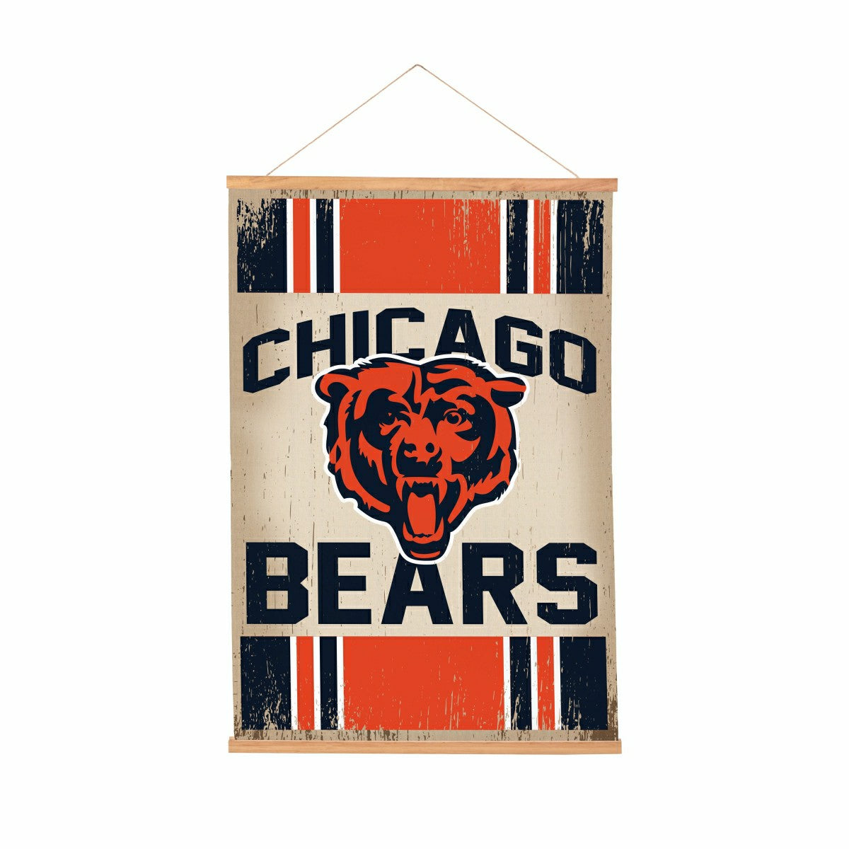 Team Sports America Essential - Chicago Bears, Canvas Wall Tapestry, Medium, 36x24