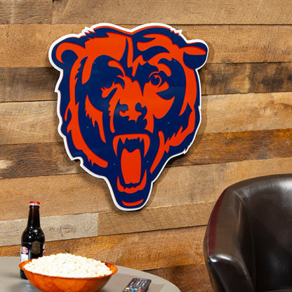 Team Sports America Best Seller - Chicago Bears Premier Metal Wall Art