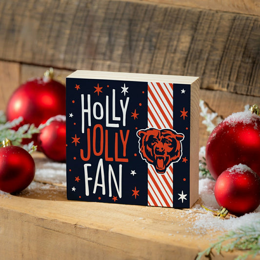 Team Sports America Recommended - Chicago Bears Block, Holiday, 6x6