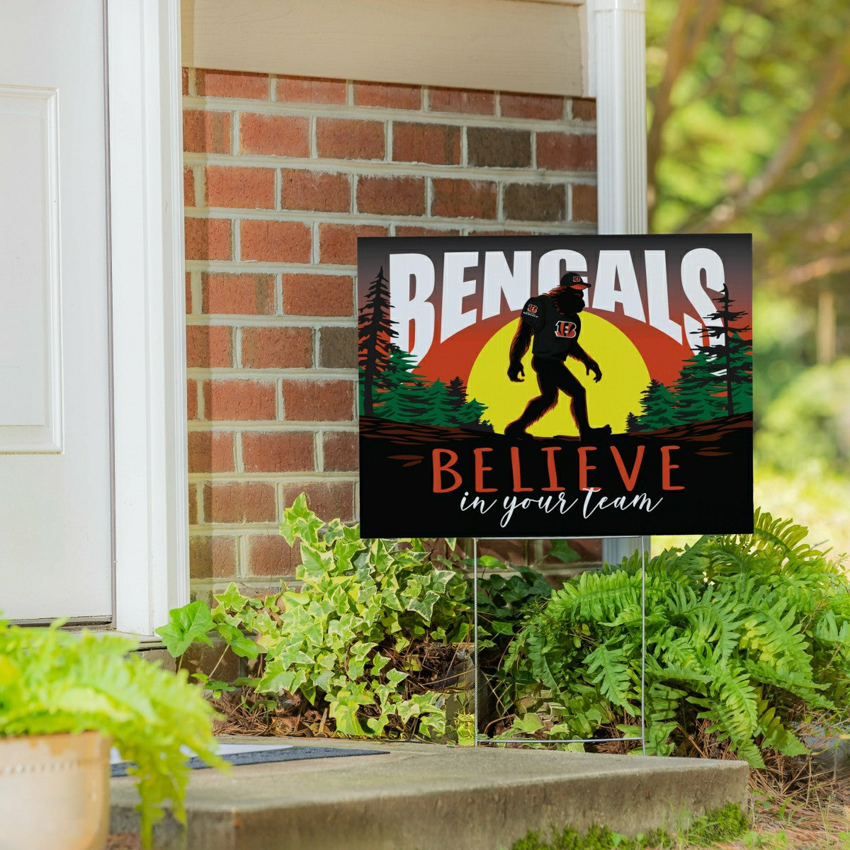 Team Sports America Trending - Cincinnati Bengals Yard Sign, Bigfoot