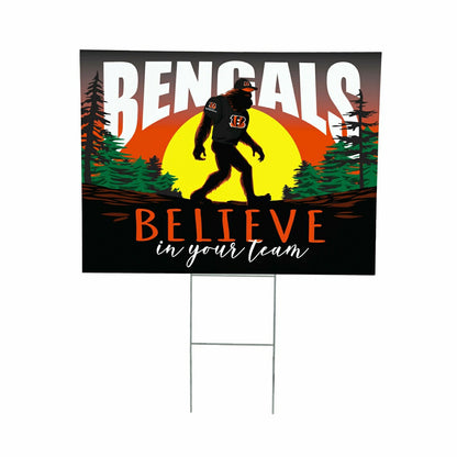 Team Sports America Trending - Cincinnati Bengals Yard Sign, Bigfoot
