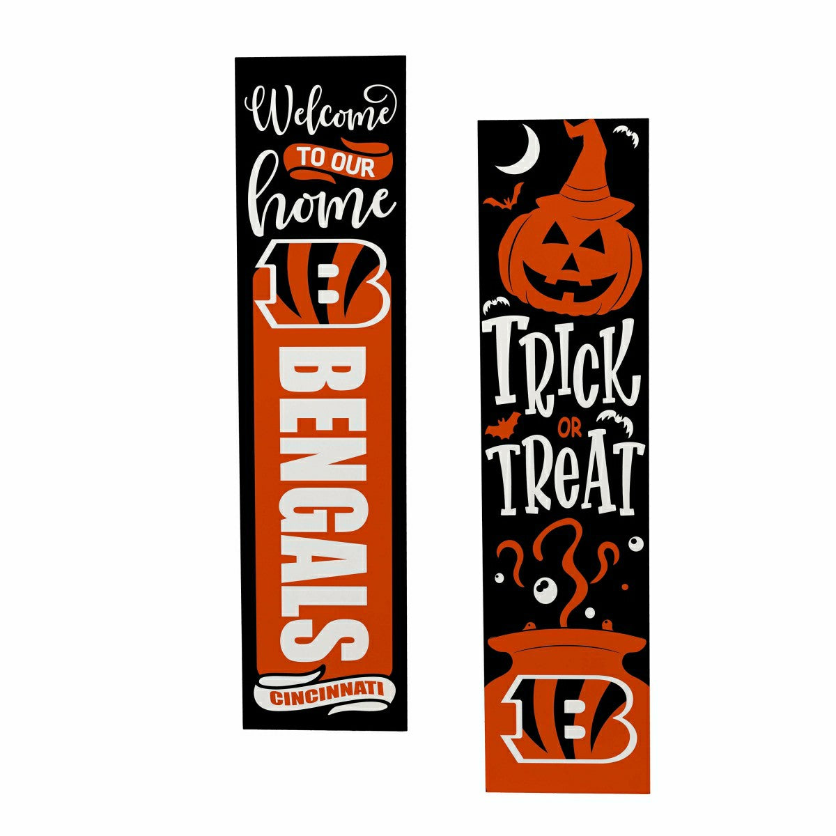 Team Sports America Classic - Cincinnati Bengals 47" Double Sided Leaner, Halloween