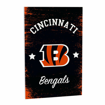 Team Sports America Best Seller - Cincinnati Bengals Wood Wall Sign, 16x24