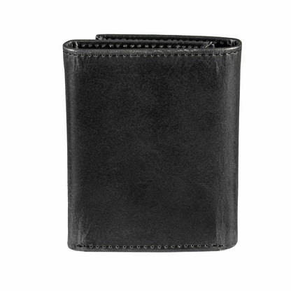 Team Sports America Essential - Cincinnati Bengals Black Tri-Fold Embroidered Wallet w/ RFID Blocking