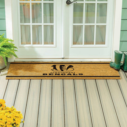 Team Sports America Everyday - Cincinnati Bengals Extra Large One Color Coir Mat, 60"x24"