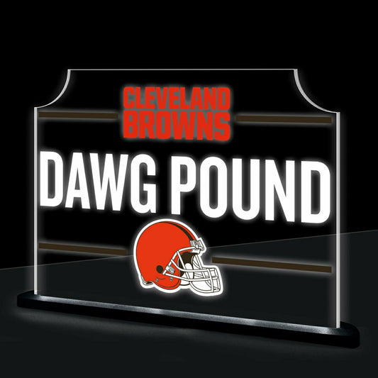 Team Sports America Everyday - Cleveland Browns NFL Football Rectangle Desklite LED Decor