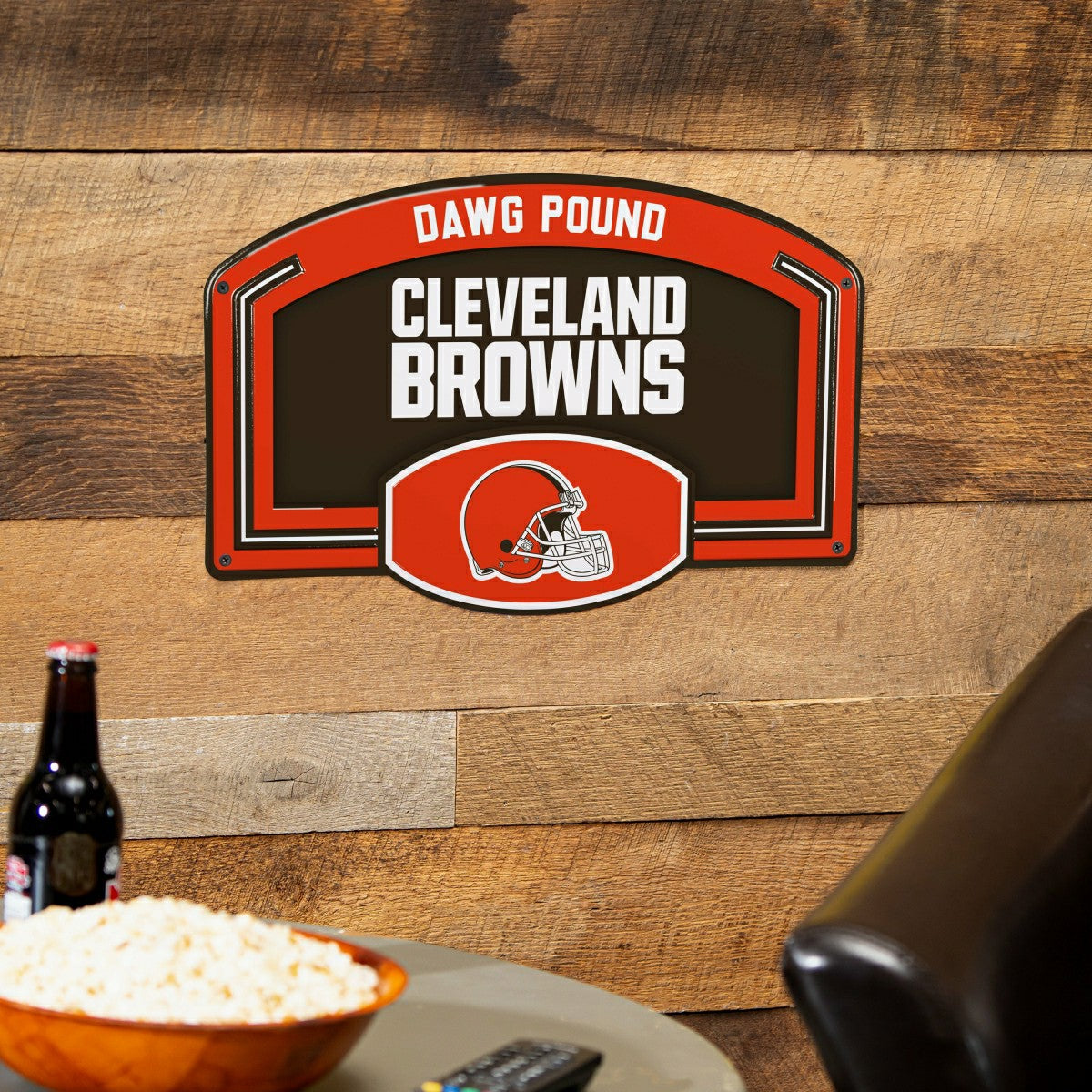 Team Sports America Classic - Cleveland Browns USA Embossed Steel Wall Sign, 11" x 17"
