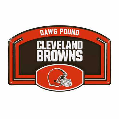 Team Sports America Classic - Cleveland Browns USA Embossed Steel Wall Sign, 11" x 17"
